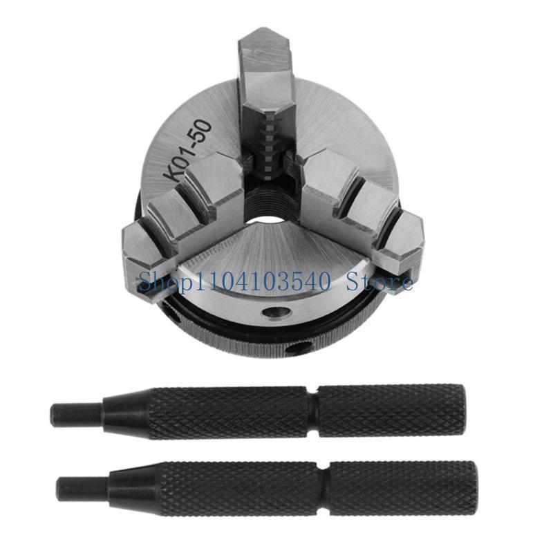 02DC K01-50 50mm Scroll Chuck 3 Woodworking Hand Chuck