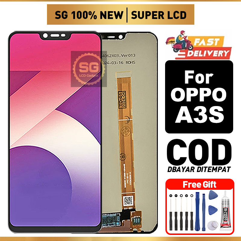 SG LCD for OPPO A3S Fullset hp layar Touchscreen murah For Glass Touch Screen Digitizer Replacement 
