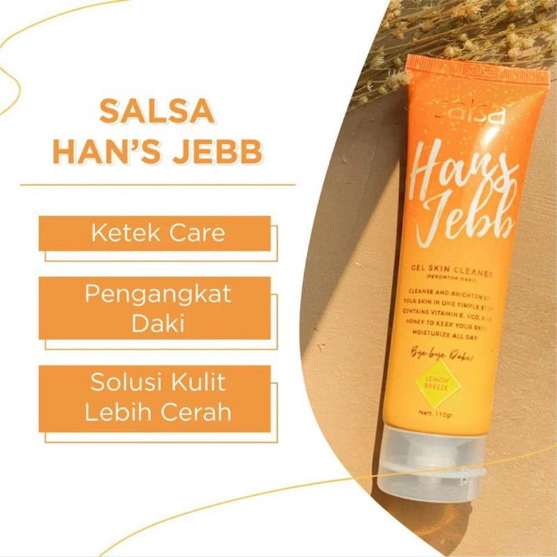 SALSA Hans Jebb Peeling Gel Skin Cleanser Scrub Eksfoliasi Penghilang Daki Ketiak Hitam Mencerahkan 
