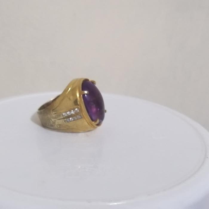 Cincin Batu Kecubung (amethyst)