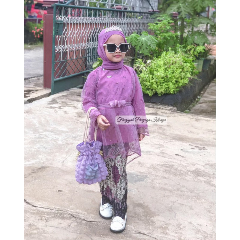ZARISHOP.ID Setelan Kebaya Anak Pita Dan Rok Lucu Untuk Wisuda Pesta