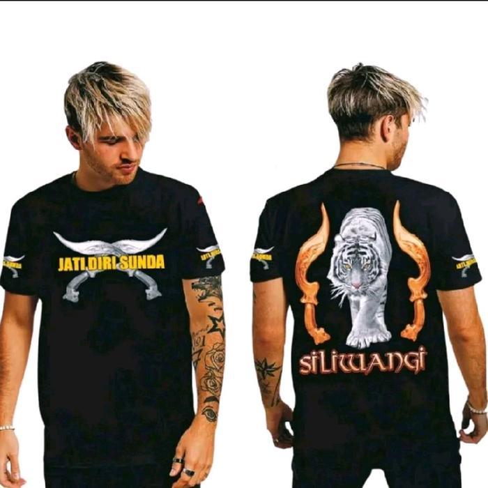 HM T-Shirt -  Distro Jatidiri Sunda Harimau Putih - HM T-Shirt -  Bahan Katun Nyaman Adem Lembut Ker