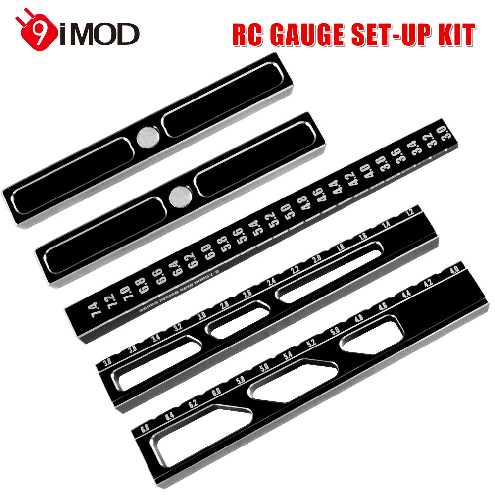 9IMOD RC Height Ruler Tool or Chassis Droop Gauge Support Blocks Chassis Measureing Setting Gauge Se