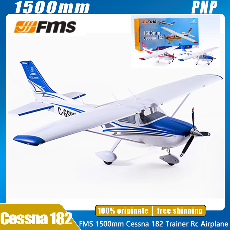 FMS Rc Airplane 1500mm Cessna 182 Trainer Aircraft Rc Plane Remote Control Aircraft Fixed Wing Outdo