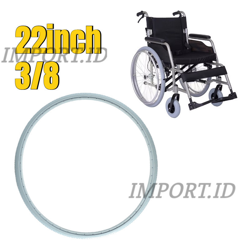 Ban Karet Mati Kursi Roda 22×1 3/8 Ban Belakang Kursi Roda