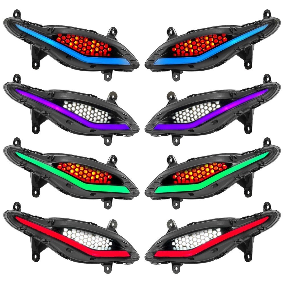 Lampu Alis Motor 7 Warna Zhipat  DRL RGB untuk Yamaha Jupiter Z1 / SRL115FI 2011–2023