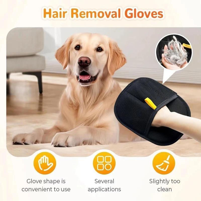 Pet Hair Removal Gloves Efficient Pet Hand Hair Removal Gloves Reusable Pet Hair Removal Gloves