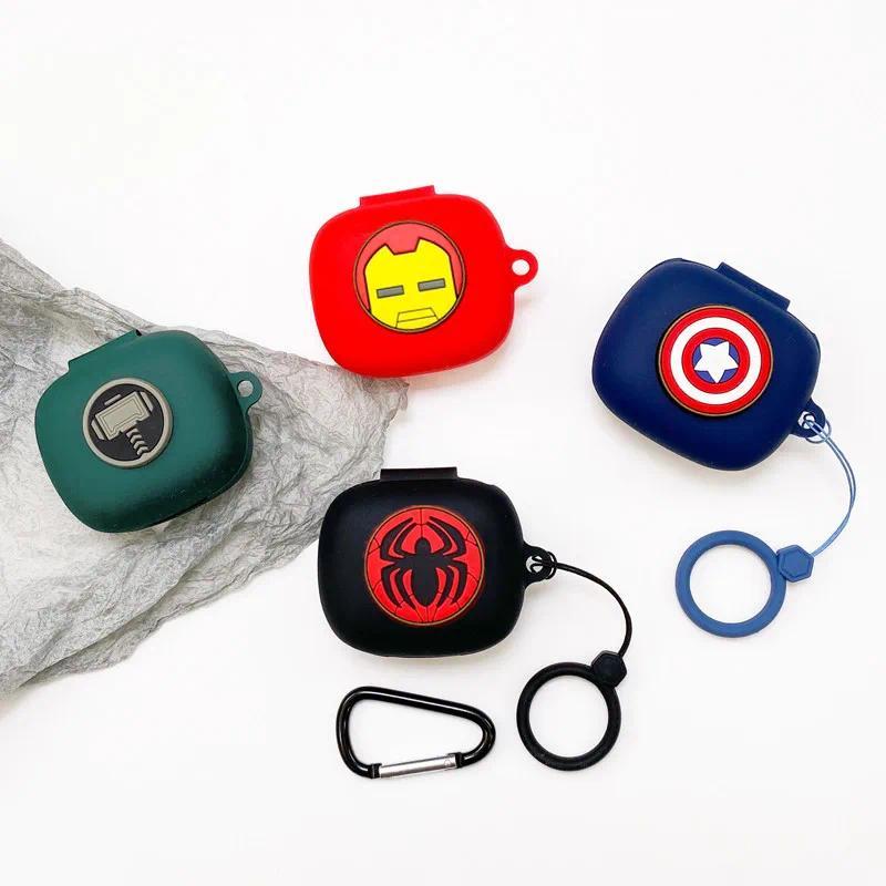 Cartoon Marvel Earphone Case for JBL LIVE PRO+/Pro 2 Silicone Wireless Bluetooth Headphone Protectiv