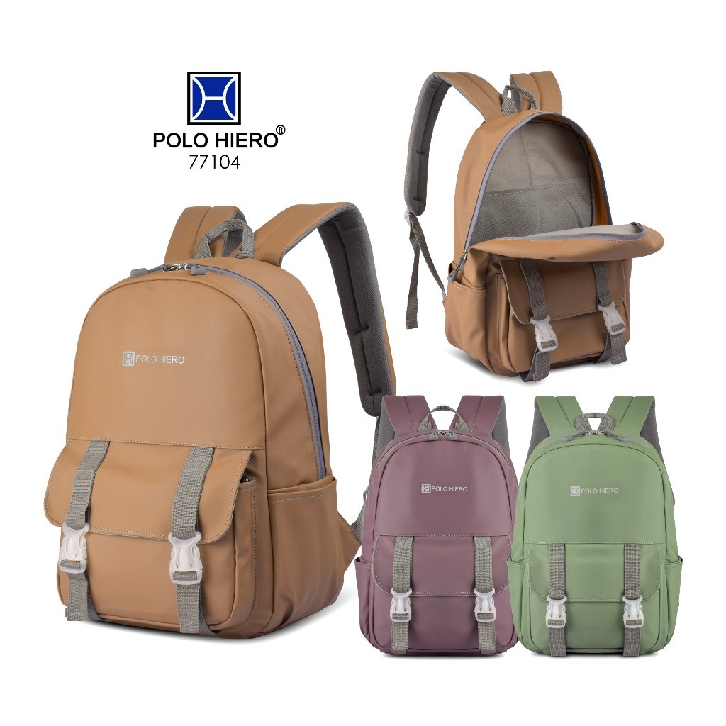 Polo Hiero Tas Ransel Backpack Polo Hiero 77104 Tas Sekolah Tas Fashion