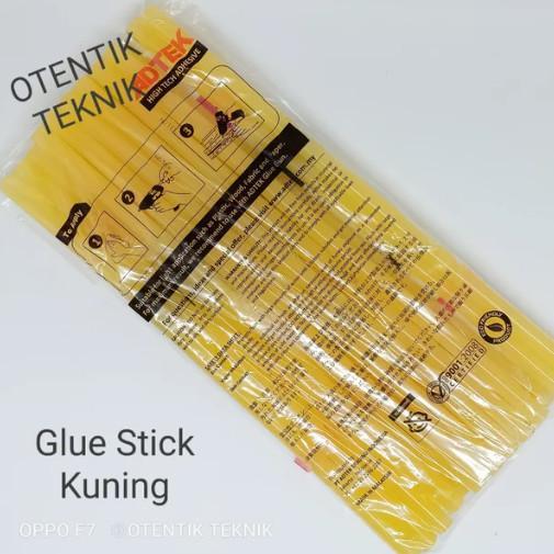 READY ISI REFILL LEM TEMBAK BAKAR 11.3MM X 30CM - GLUE STICK BESAR KUNING - Warna