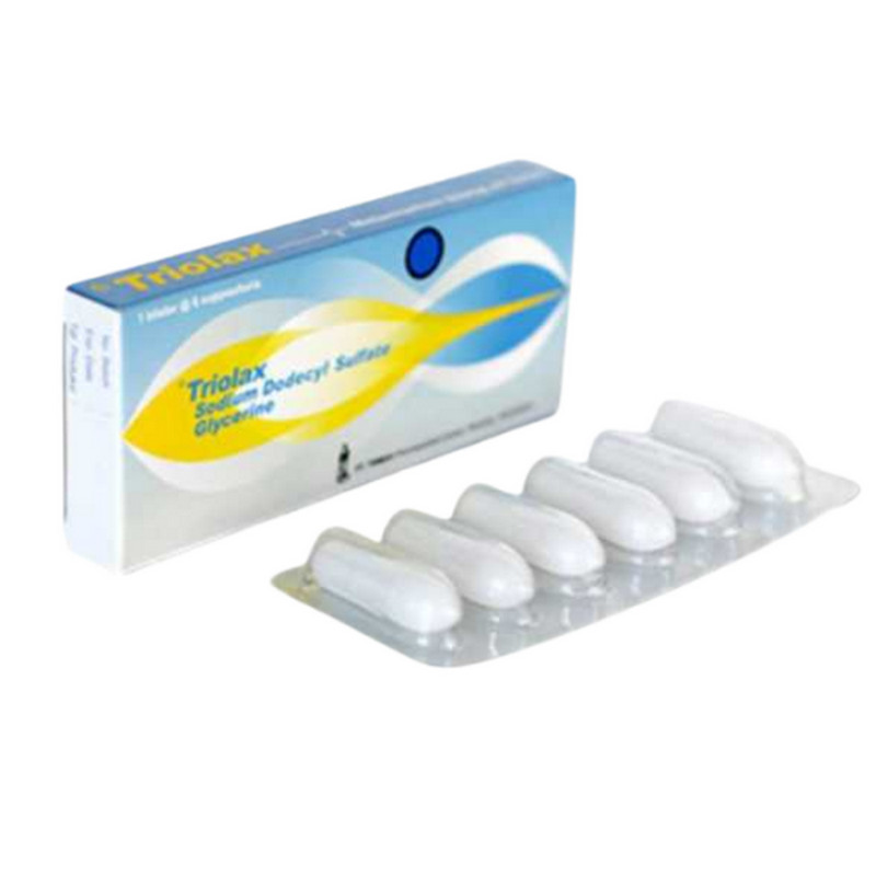TRIOLAX 1 BLISTER @ 6 SUPPOSITORIA