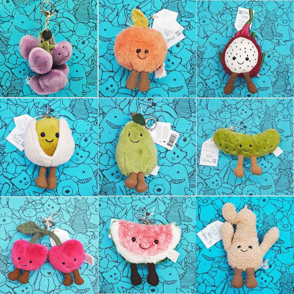 2026 New JC Fun Bestselling Fruit Plush Toy Pent-Grape Avocado Pear Dragon Fruit Plush Toy-Home Deco