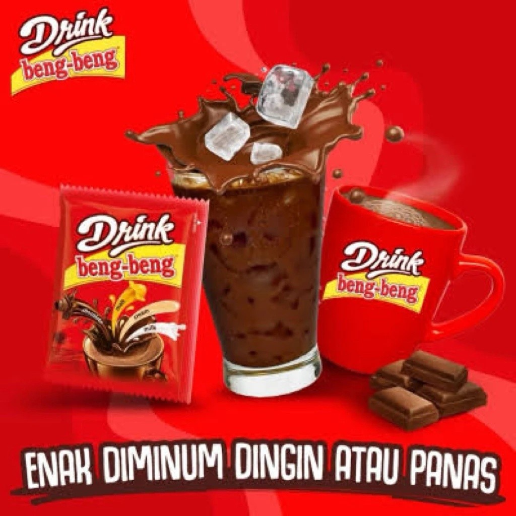 Beng Beng Drink 27gr harga ecer varian renceng / renteng Minuman Cokelat Coklat Drink tanpa free Pra