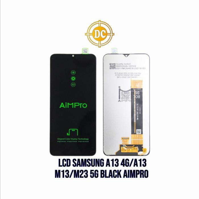 LCD TOUCHSCREEN SAMSUNG GALAXY A13 4G A135/ M13 BLACK AIMPRO ORIGINAL
