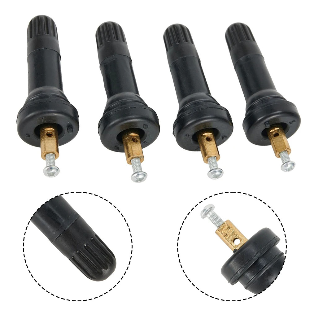 Pentil Karet TPMS Tutup Pentil Ban TPMS Sensor Tekanan Angin untuk Mobil Pentil Karet Sensor TPMS
