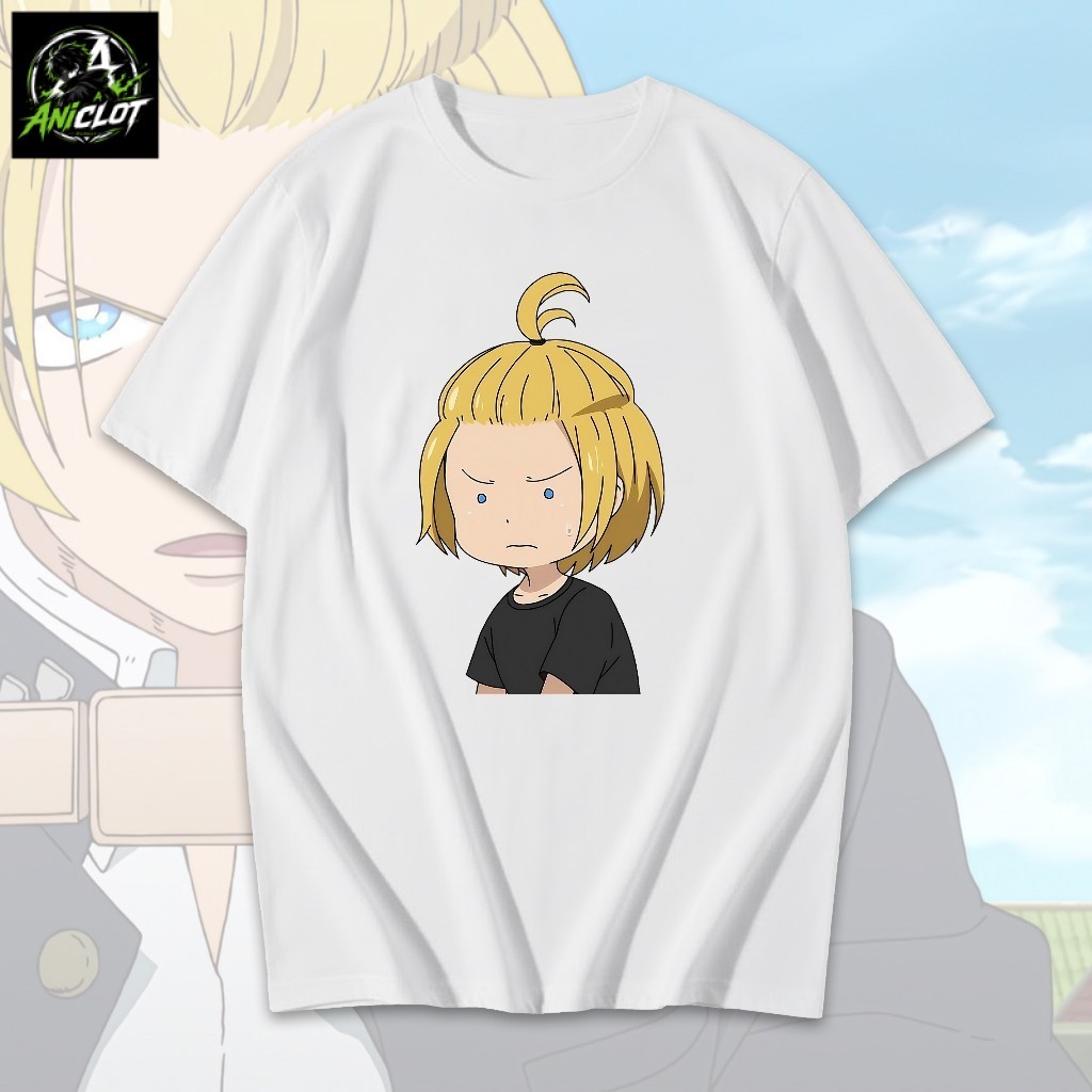 PROMO T-Shirt Kaos Anime Fire Force Arthur Boyle Unisex Bahan Cotton Combed Premium Nyaman