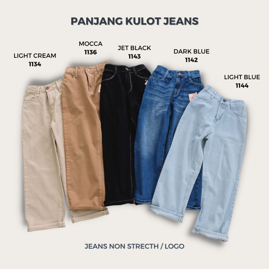 RAF Celana Anak Perempuan Jeans Panjang Anak Perempuan Celana Kulot Anak Cewek Fahion Anak Perempuan