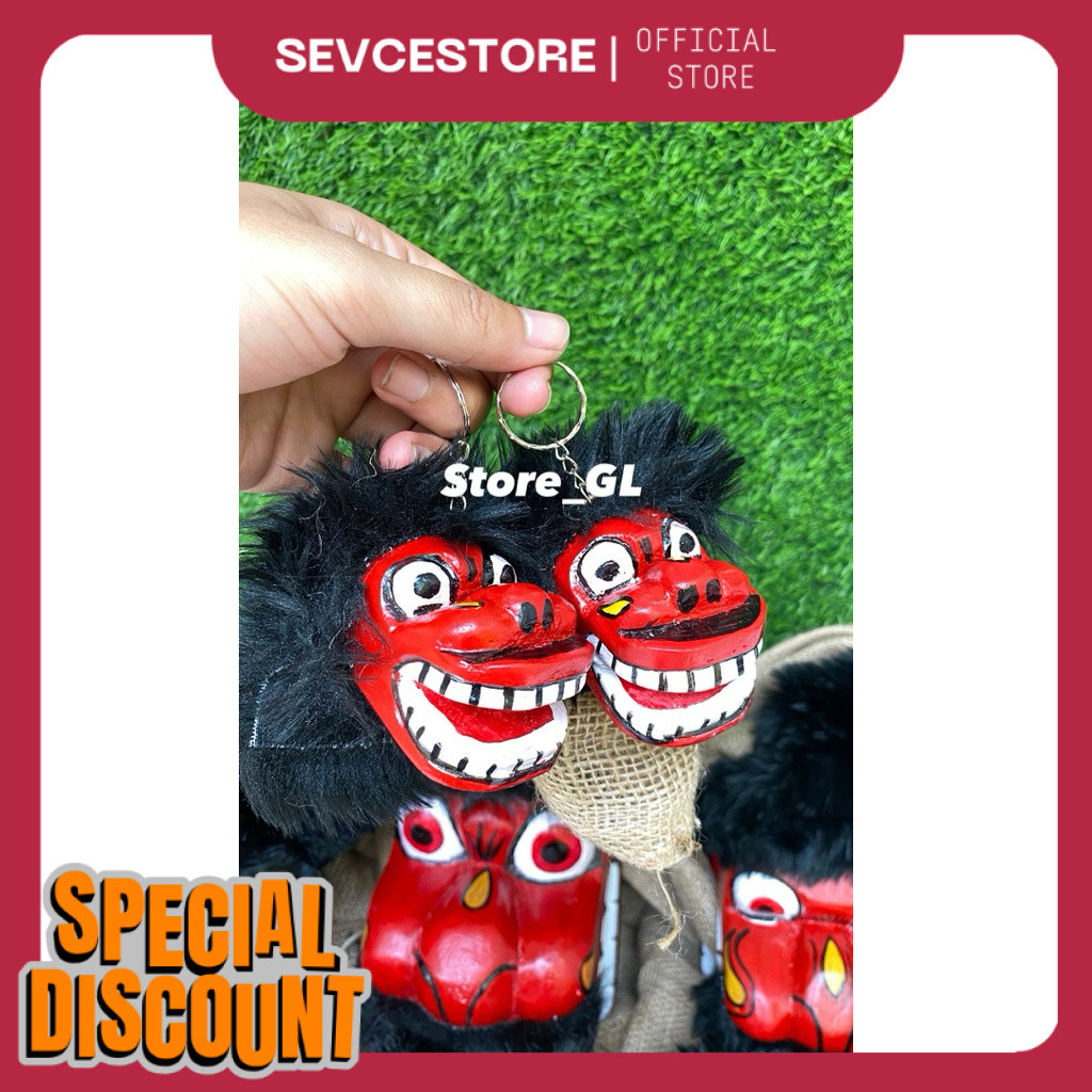Miniatur Barongan, Miniatur Bangbarongan, Miniatur Caplokan, Gantungan Kunci Barongan, Gantungan Kun