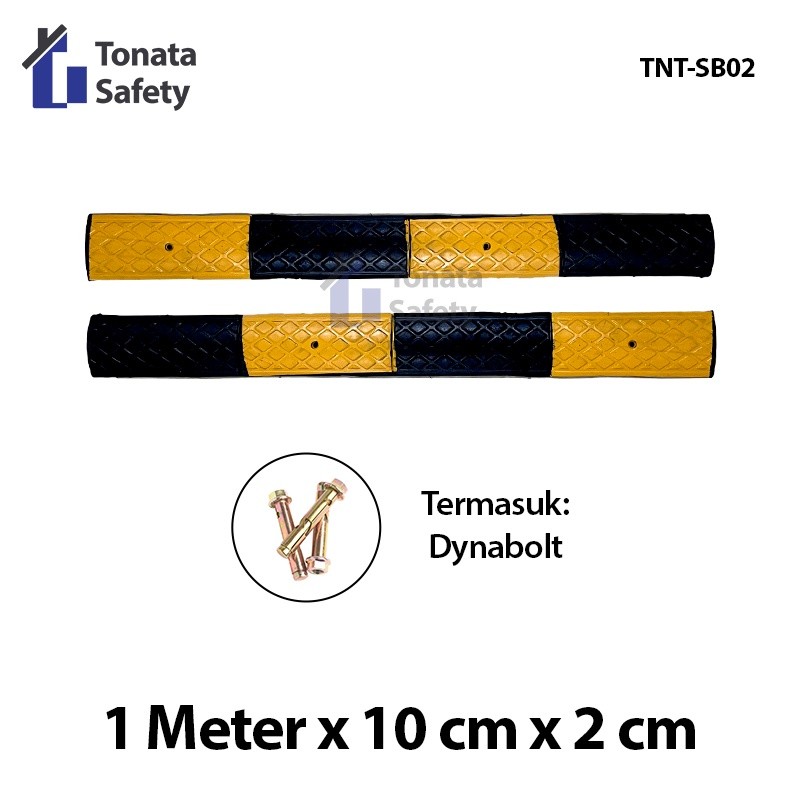 Tonata Rubber Speed Bump Kecil 100 x 10 x 2cm