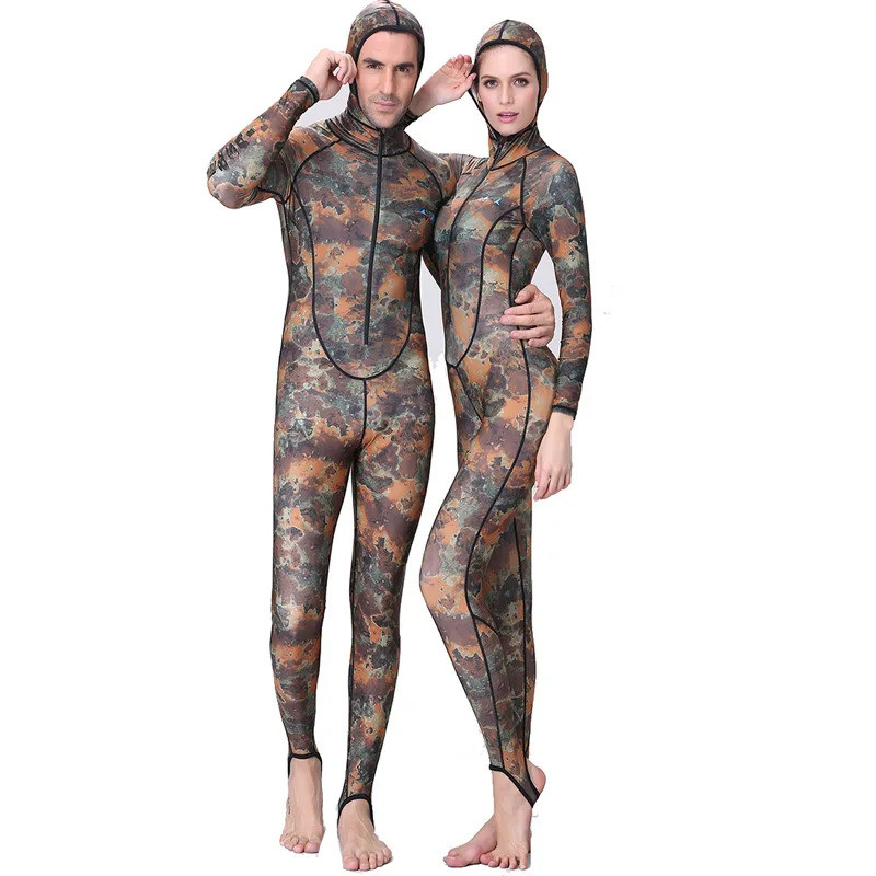 DIVE &amp SAIL Pakaian Selam untuk Pria Wanita Baju Renang Selancar Berburu Bawah Air Pakaian Selam 