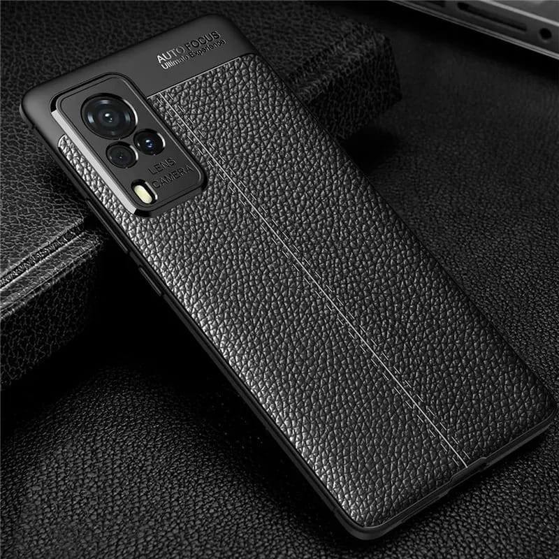 CASE VIVO X50 / X50 PRO / X60 / X60 PRO AUTOFOCUS KULIT SILICON CARBON LEATHER CASE