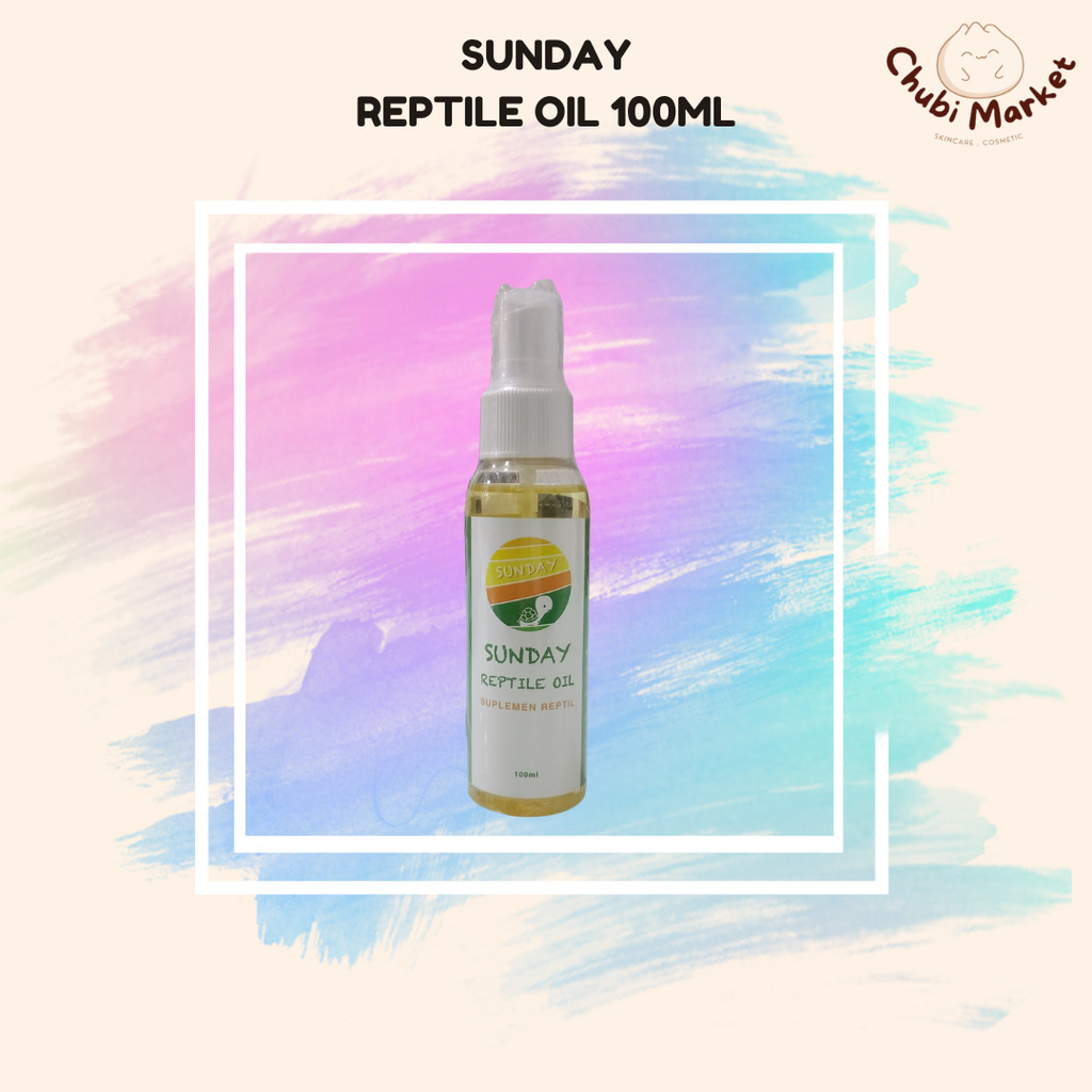 SUNDAY Reptile Oil 100ml Suplemen Reptil - Vitamin Reptile - Vitamin Kura Darat - Pelembap Batok Kur