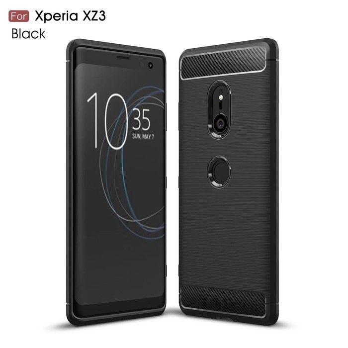 CASE SONY XZ3 XZ 3 SLIM ARMOR RUGGED CARBON CASE