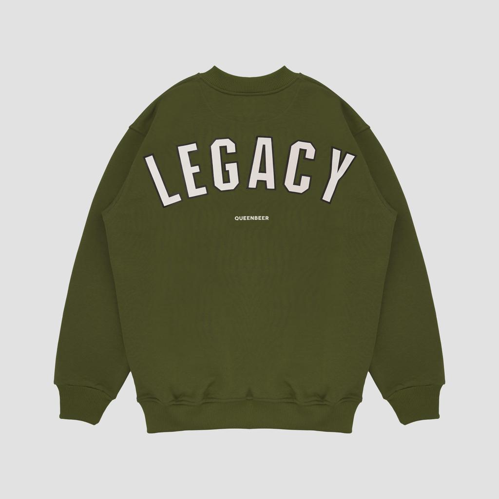 Queenbeer - Heavyweight Crewneck Campbell Green
