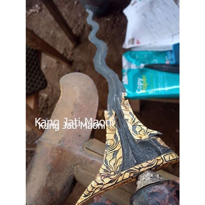 Keris panimbal kamarogan termewah kinatah emas Asli Paling Mewah Ftr544