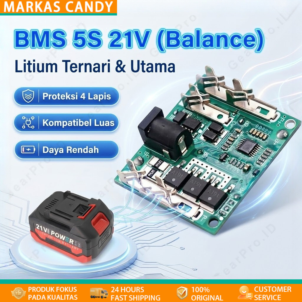 Bms Modul Baterai 5s 18v 20v 21v 48v 88v 99v Bms Baterai Cordless Lxt