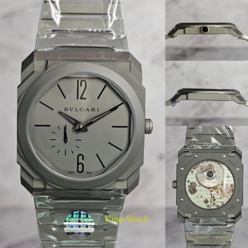 Jam Tangan Automatic Swiss BVLGARI OCTO Finissimo Thickness Titanium fullset