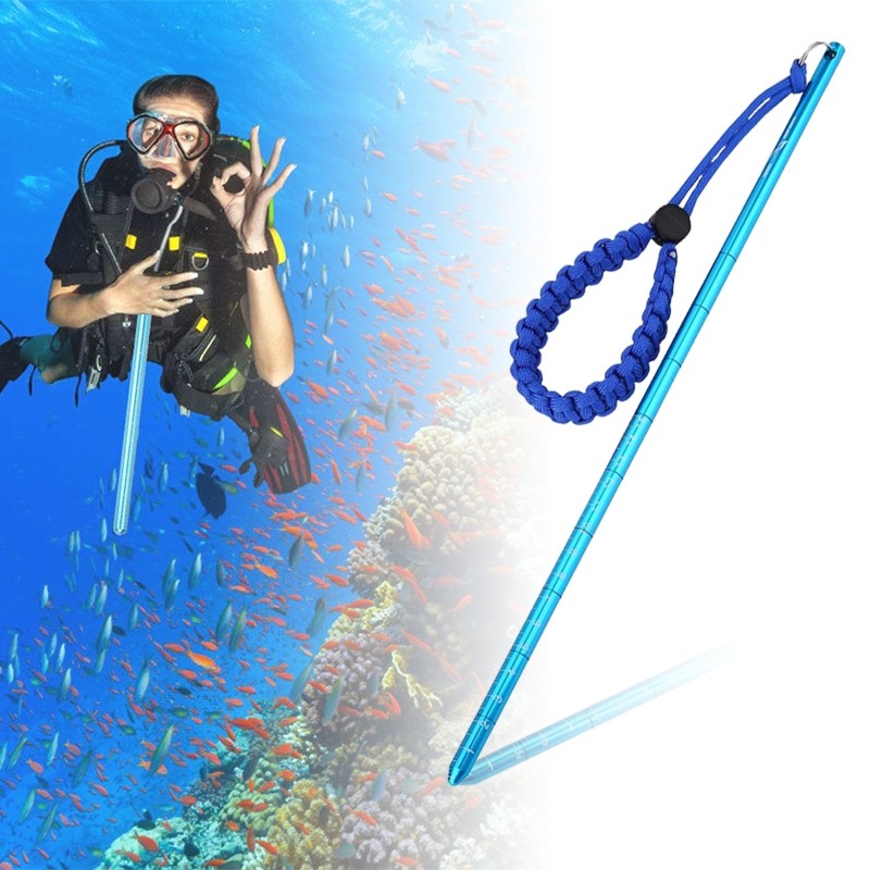 Tongkat Selam Scuba Diving Pointer Selam Aluminium Alat Diving