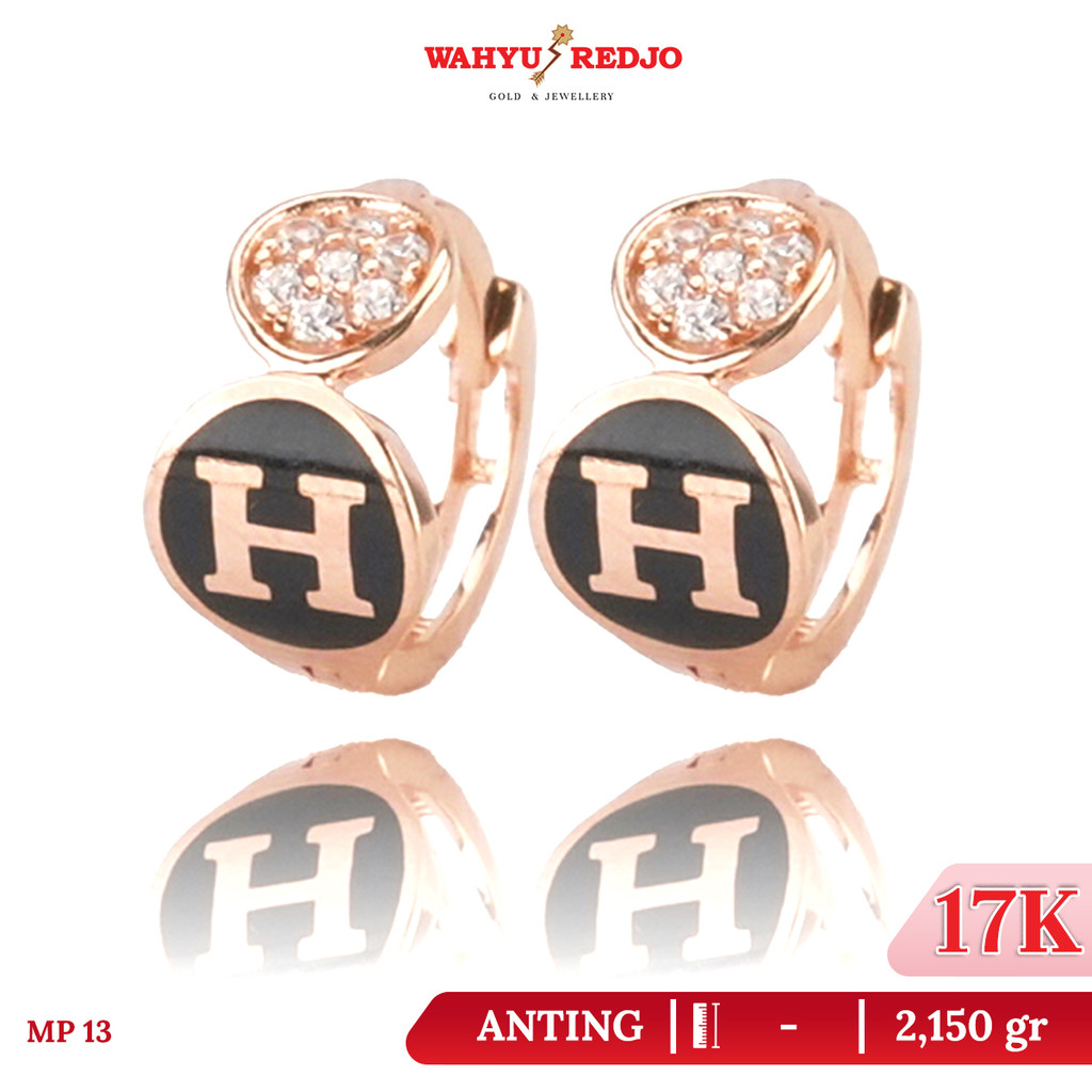 Anting-Anting Emas 17K Rosegold Wahyu Redjo AN-17K-31738342-pmr