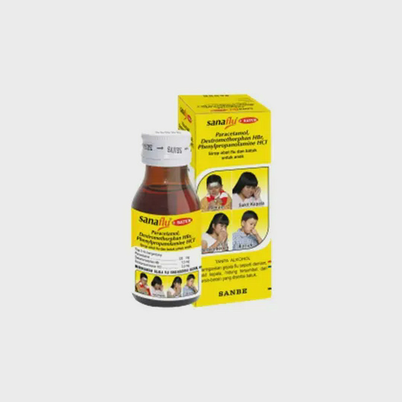 SANAFLU PLUS BATUK SIRUP 1 BOTOL @ 60 ML