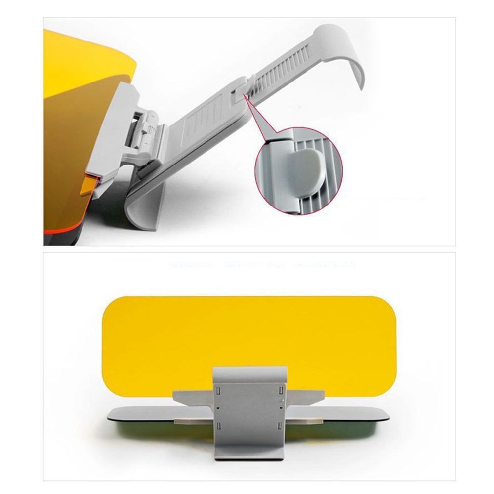 Universal UV Protection Sun Visor Extender Adhesive-Free Shatterproof Sun Visor Clip-On Windshield S