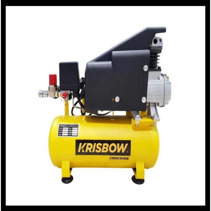 Kompresor udara/Kompresor Krisbow 1Hp 8L 8 Bar 1Ph