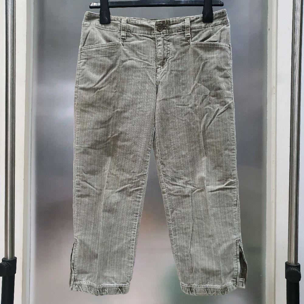 AH celana panjang giordano khakis drop waist crop preloved second prelove bawahan cewek wanita casua