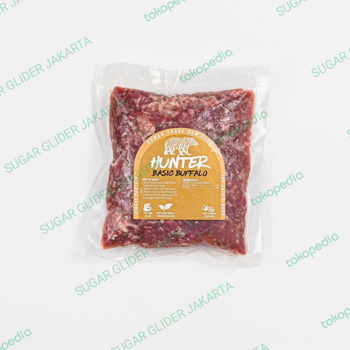 HUNTER RAW FOOD / BUFFALO ( RAW FOOD ) 250gr| Makanan Hewan Murah|
