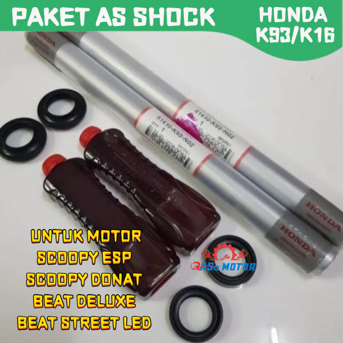 PAKET AS SHOCK DEPAN K93/K16 HONDA SCOOPY DONAT, SCOOPY ESP, BEAT DELUXE