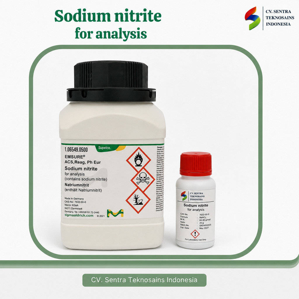 Sodium Nitrite NaNO2 Natrium Nitrit Sodium Nitrit For Analysis Reagent Laboratorium (1 gr)