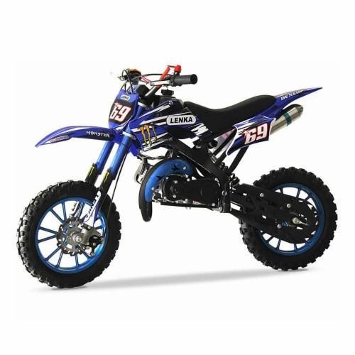 Motor Mini Trail LENKA MC69 MC 69 Trail Mini 50cc 2T Kuat Mesin Tarik - Blue
