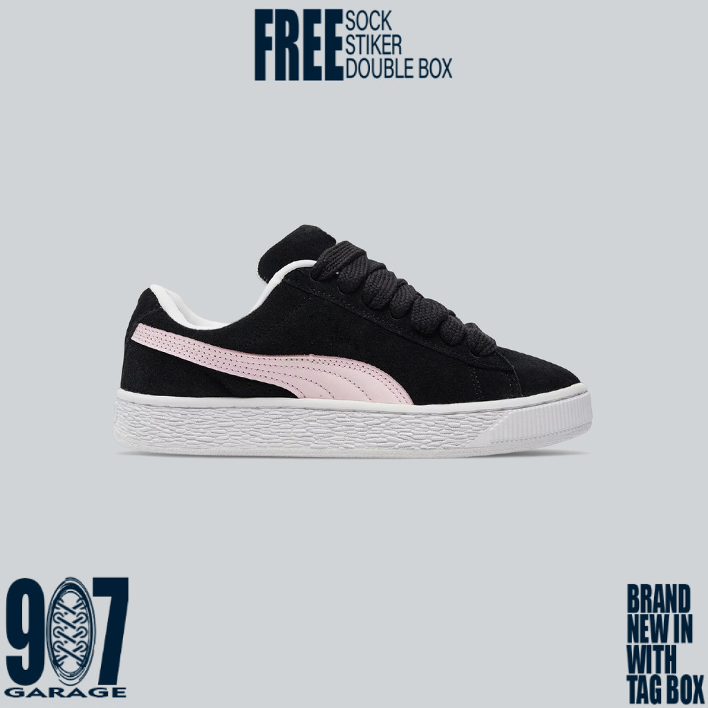 Puma Suede XL Black Whisp of Pink