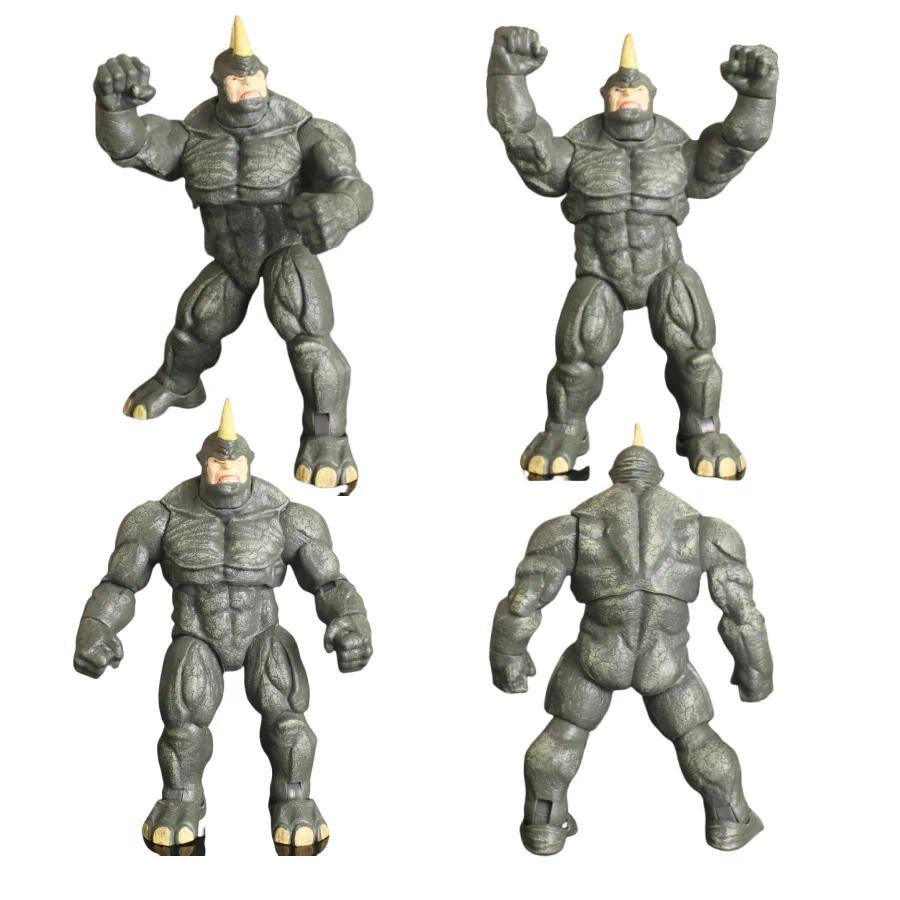 Anime 22cm Marvel X-Men Legend Cain Marko Model Mobile Handmade Model Series Rhino Man Action Doll C