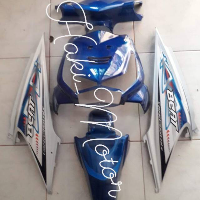 body motor beat.. FULL BODY ALUS HONDA BEAT KARBU BIRU PUTIH