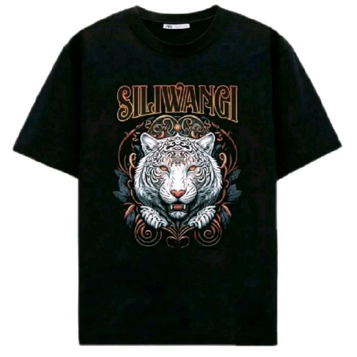 HM T-Shirt -  Distro Siliwangi Harimau Putih Sponsor - HM T-Shirt -  Bahan Katun Nyaman Adem Lembut 