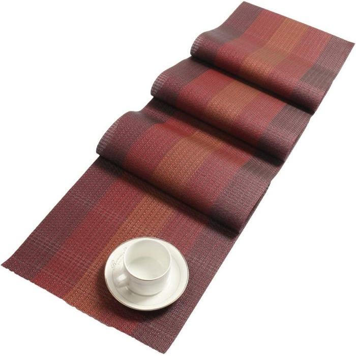 Taplak Meja Makan Panjang PVC / Table Runner - 30x135 cm