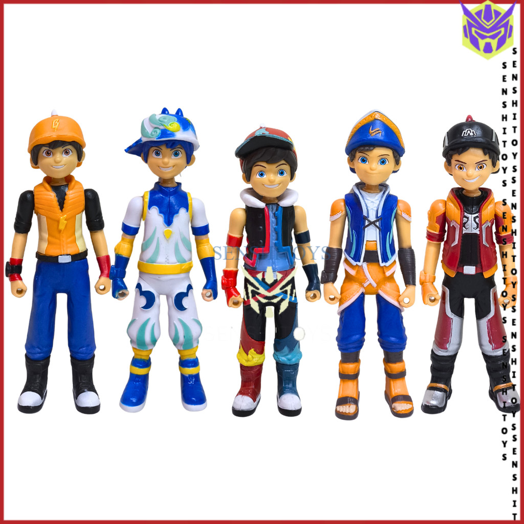 Mainan BoBoiBoy Mechamato Set 5 Figure Koleksi Pajangan Anak