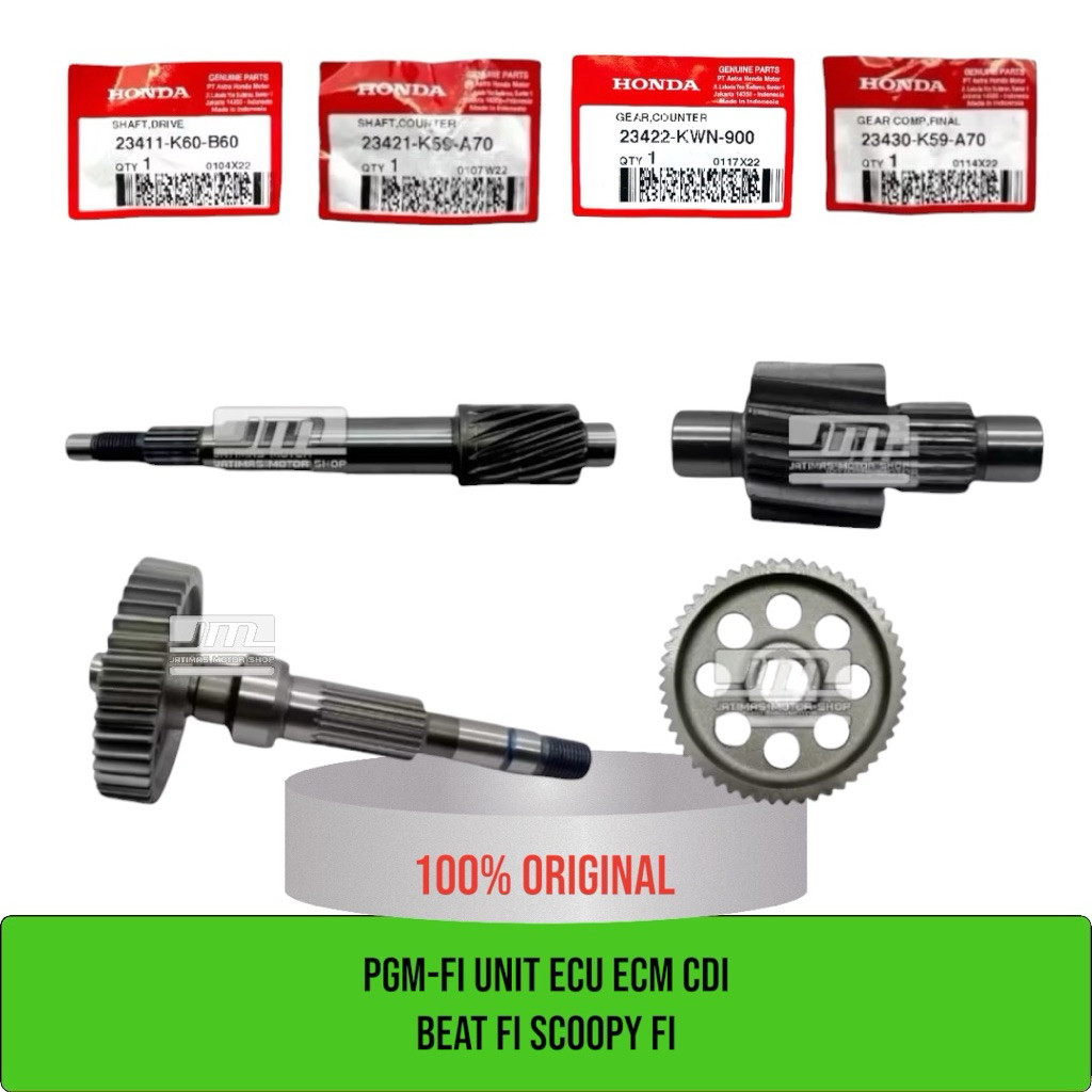 Gigi rasio gardan new vario 125 gen 1 & gen 2 23411-K60-B60 23421-K59-A70 23422-KWN-900 23430-K59-A7