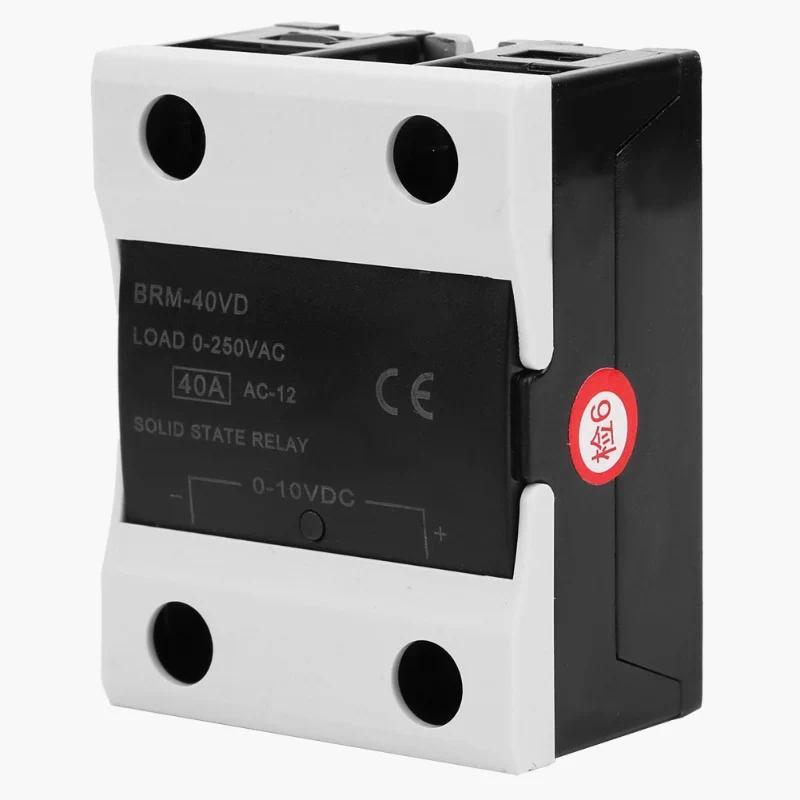 BERM BRM-40VD Solid State Relay 40A DC 0~10V - AC 0~250V Flame Retart Relay