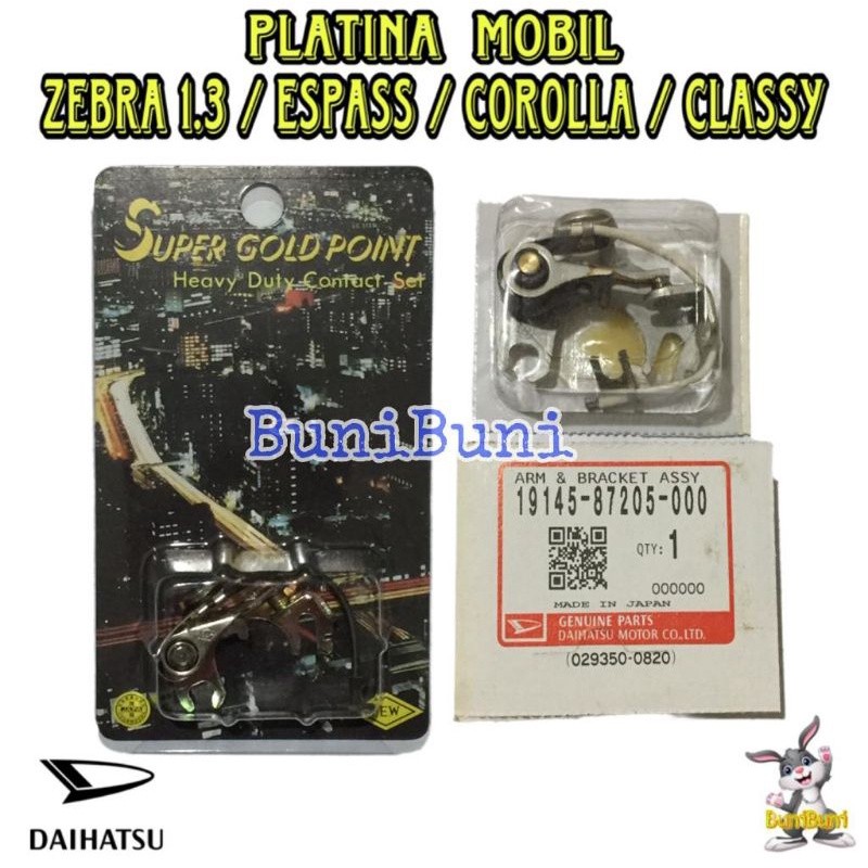 READY PLATINA Mobil DAIHATSU ZEBRA 1.3 S89 / ESPASS / CLASSY / COROLLA TWINCAM ORIGINAL